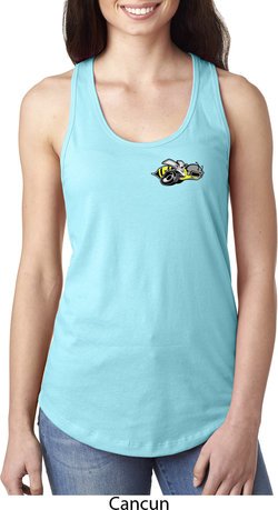 Dodge Super Bee Logo Pocket Print Ladies Ideal Tank Top