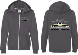 Dodge Yellow Plymouth Roadrunner (Front & Back) Ladies Full Zip