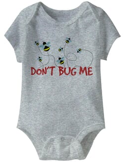 Click to get Dont Bug Me Funny Baby Romper Athletic Heather Infant Babies Creeper