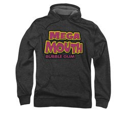 Double Bubble Hoodie Mega Mouth Charcoal Sweatshirt Hoody