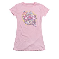 Double Bubble Shirt Juniors Cotton Candy Gum Pink T-Shirt
