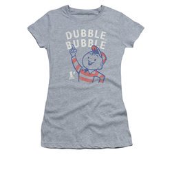 Double Bubble Shirt Juniors Pointing Athletic Heather T-Shirt