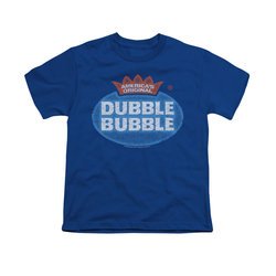 Double Bubble Shirt Kids Vintage Logo Royal Blue T-Shirt