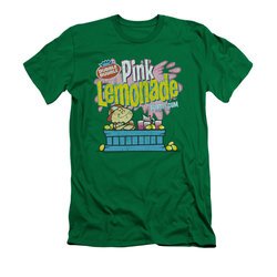 Double Bubble Shirt Slim Fit Pink Lemonade Kelly Green T-Shirt