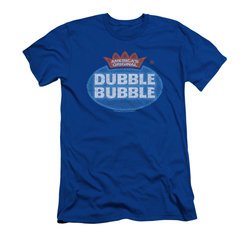 Double Bubble Shirt Slim Fit Vintage Logo Royal Blue T-Shirt