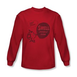 Double Bubble Shirt Swell Gum Long Sleeve Red Tee T-Shirt