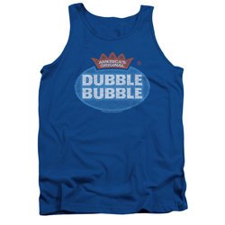 Double Bubble Shirt Tank Top Vintage Logo Royal Blue Tanktop