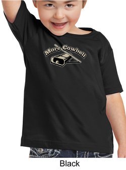 Drummer Shirt More Cowbell Funny Musician Kids Toddler T-shirt