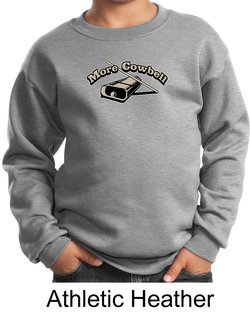 Drummer Sweatshirt More Cowbell Funny Musician Kids Youth Sweat Shirt