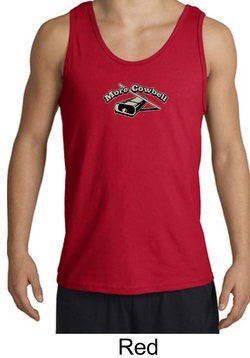 Drummer Tank More Cowbell Funny Musician Adult Tanktop