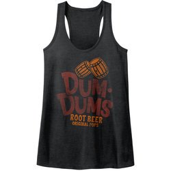 Dum Dums Juniors Tank Top Root Beer Black Racerback