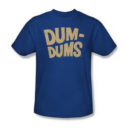 Dum Dums Shirt Distressed Logo Royal Blue T-Shirt