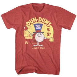 Dum Dums Shirt Drum Man Ad Red Heather T-Shirt