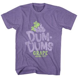 Dum Dums Shirt Grape Heather Purple T-Shirt