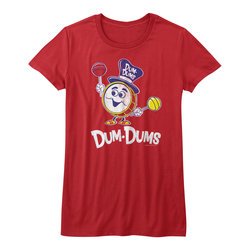 Dum Dums Shirt Juniors Drum Man Red T-Shirt