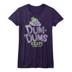 Dum Dums Shirt Juniors Grape Purple T-Shirt