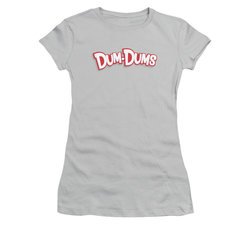 Dum Dums Shirt Juniors Logo Silver T-Shirt