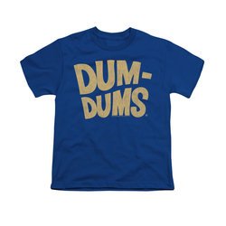 Dum Dums Shirt Kids Distressed Logo Royal Blue T-Shirt