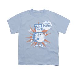 Dum Dums Shirt Kids Drum Man Light Blue T-Shirt