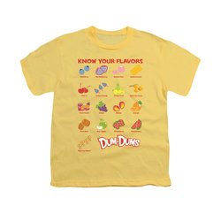 Dum Dums Shirt Kids Know Your Flavor Banana T-Shirt