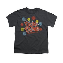 Dum Dums Shirt Kids Original Pops Charcoal T-Shirt