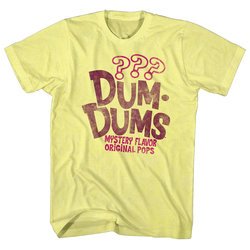 Dum Dums Shirt Mystery Flavor Yellow T-Shirt