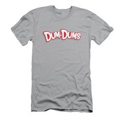 Dum Dums Shirt Slim Fit Logo Silver T-Shirt