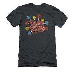 Dum Dums Shirt Slim Fit Original Pops Charcoal T-Shirt