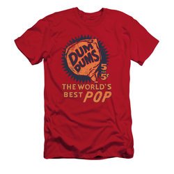 Dum Dums Shirt Slim Fit The Best Pop For 5 Cents Red T-Shirt