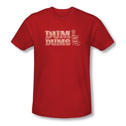 Dum Dums Shirt Slim Fit Worlds Best Red T-Shirt