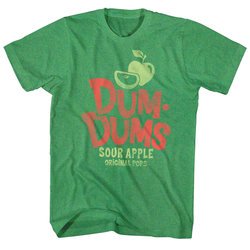 Dum Dums Shirt Sour Apple Heather Green T-Shirt