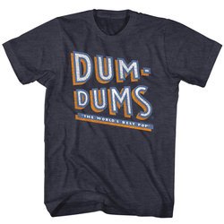 Dum Dums Shirt Stacked Dum Heather Black T-Shirt