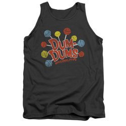 Dum Dums Shirt Tank Top Original Pops Charcoal Tanktop