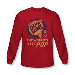Dum Dums Shirt The Best Pop For 5 Cents Long Sleeve Red Tee T-Shirt