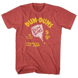 Dum Dums Shirt The Worlds Best Pop Heather Red T-Shirt