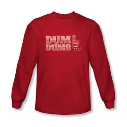 Dum Dums Shirt Worlds Best Long Sleeve Red Tee T-Shirt