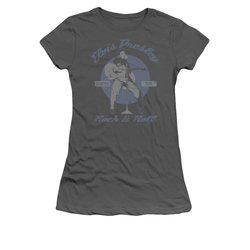 Elvis Juniors T-shirt - Rock and Roll Charcoal Grey Tee