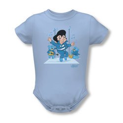 Elvis Presley Baby Romper Jailhouse Rocker Light Blue Infant Babies Creeper