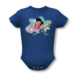 Elvis Presley Baby Romper Speedway Royal Blue Infant Babies Creeper