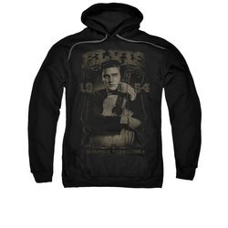 Elvis Presley Hoodie 1954 distressed Black Sweatshirt Hoody