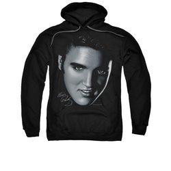 Elvis Presley Hoodie Big Face Black Sweatshirt Hoody