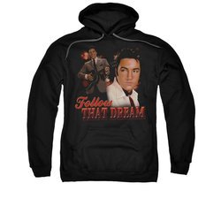 Elvis Presley Hoodie Follow That Dream Black Sweatshirt Hoody