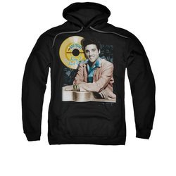 Elvis Presley Hoodie Gold Record Black Sweatshirt Hoody
