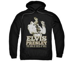 Elvis Presley Hoodie Golden Glow Black Sweatshirt Hoody
