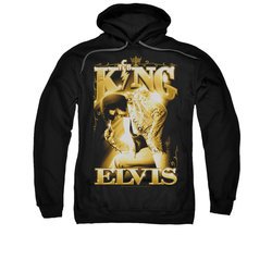 Elvis Presley Hoodie In Gold Black Sweatshirt Hoody