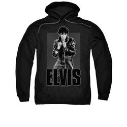 Elvis Presley Hoodie Leather Charcoal Sweatshirt Hoody