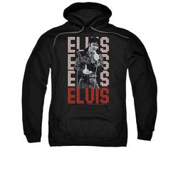 Elvis Presley Hoodie Name In Lights Black Sweatshirt Hoody