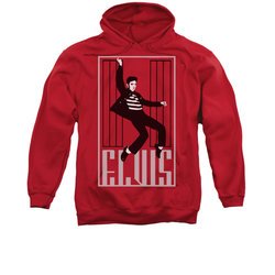 Elvis Presley Hoodie One Jailhouse Red Sweatshirt Hoody
