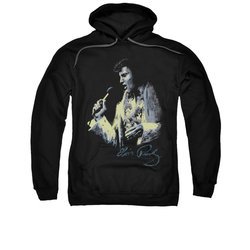 Elvis Presley Hoodie Painted King Black Sweatshirt Hoody