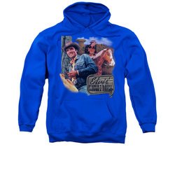 Elvis Presley Hoodie Ranch Royal Blue Sweatshirt Hoody